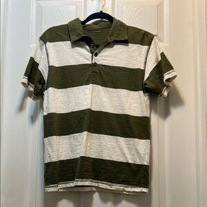GAP Kids Olive and White Polo Shirt